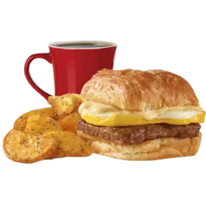 Sausage-Egg-Swiss-Croissant-Combo